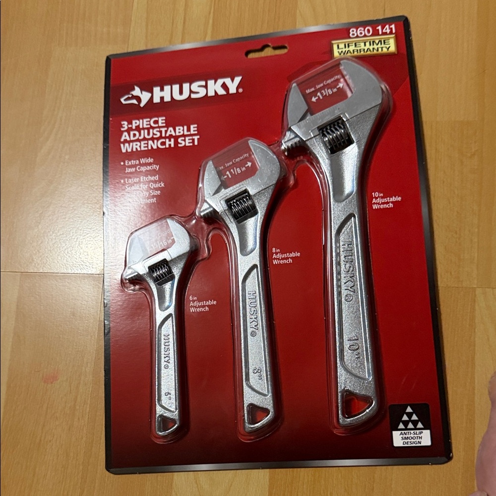 Sky Silver Adjustable Wrench Set - 3 Piece
